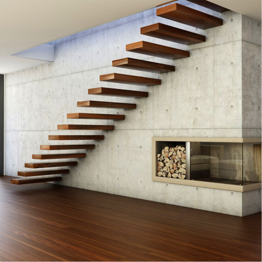 Floating staircase